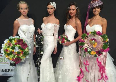 Desfile de novias de la diseñadora valenciana Josefina Huerta en Feria Valencia